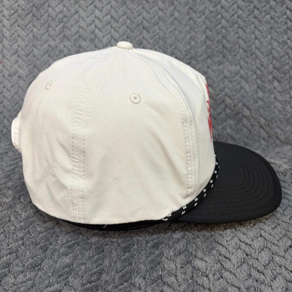 Old Milwaukee Beer Rope Hat White Black Snapback Hat Rare Sample Tag